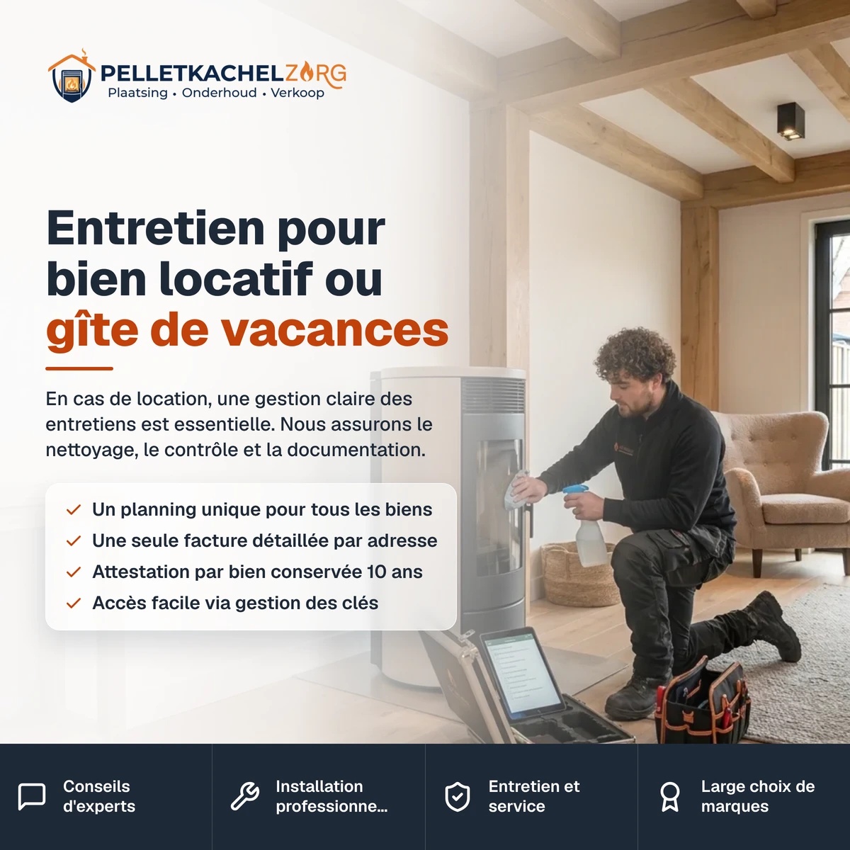 Entretien pour bien locatif ou gîte de vacances