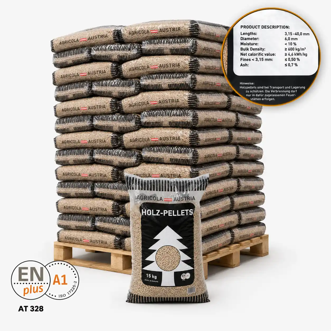 Agricola Pellets - Ganze Palette (65x15Kg)