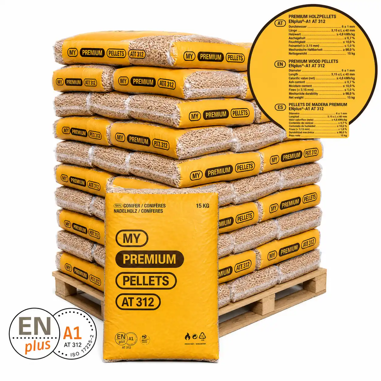 My Premium Pellets - Ganze Palette (65x15Kg)