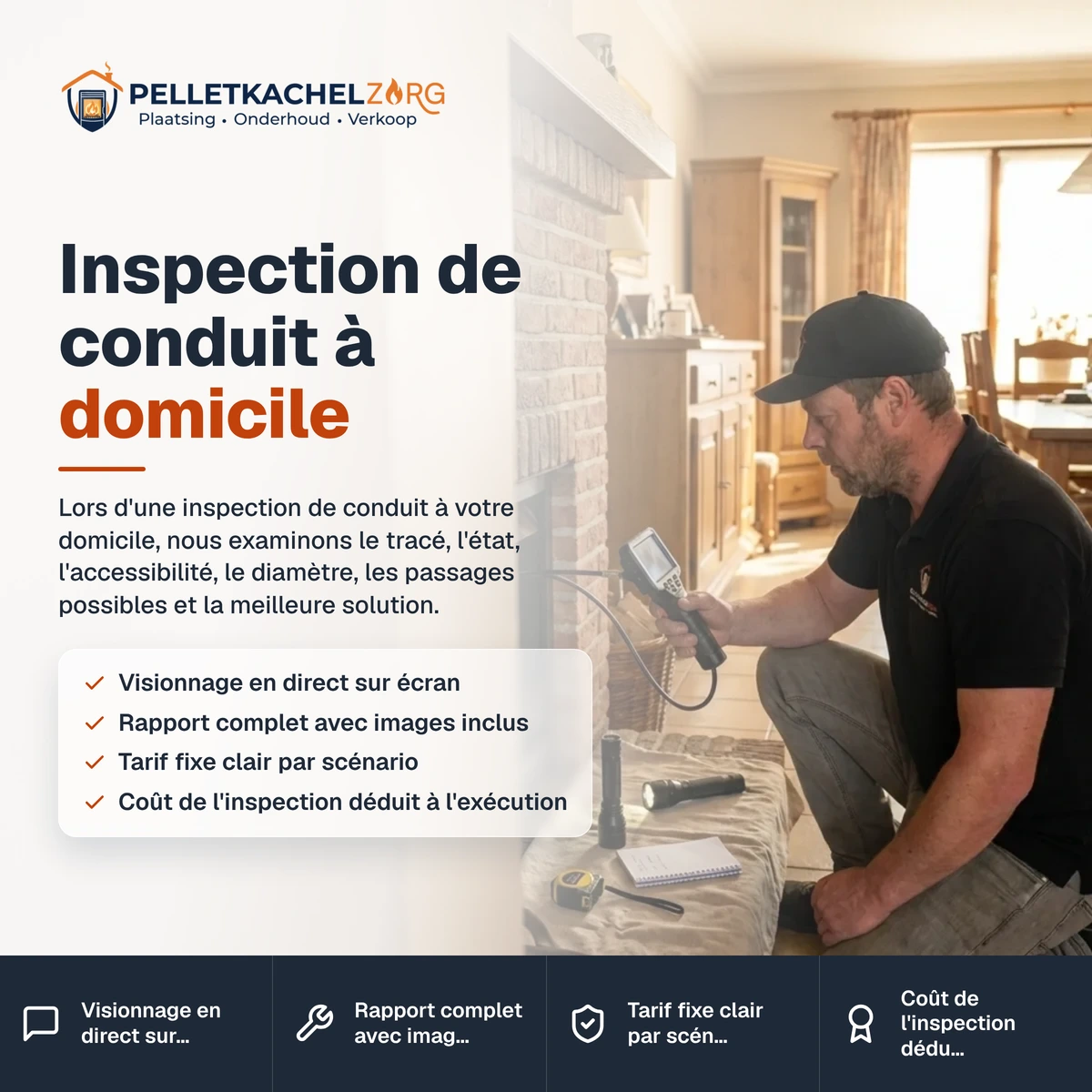Inspection de conduit à domicile