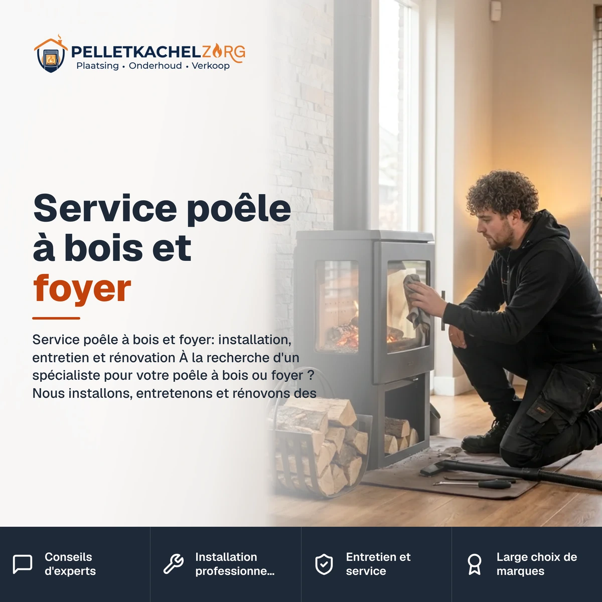 Service poêle à bois et foyer