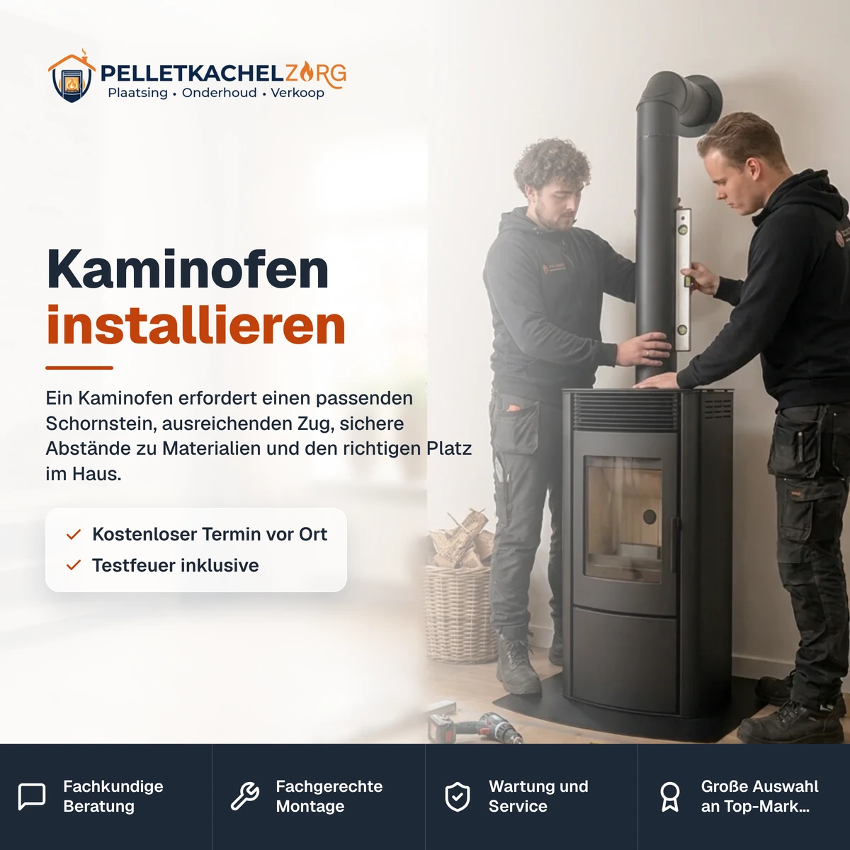 Kaminofen installieren