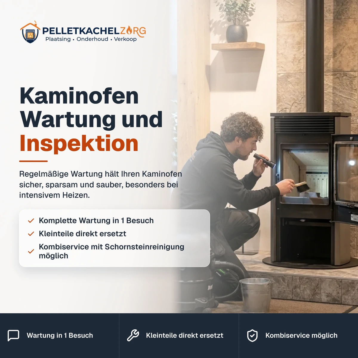 Kaminofen Wartung und Inspektion