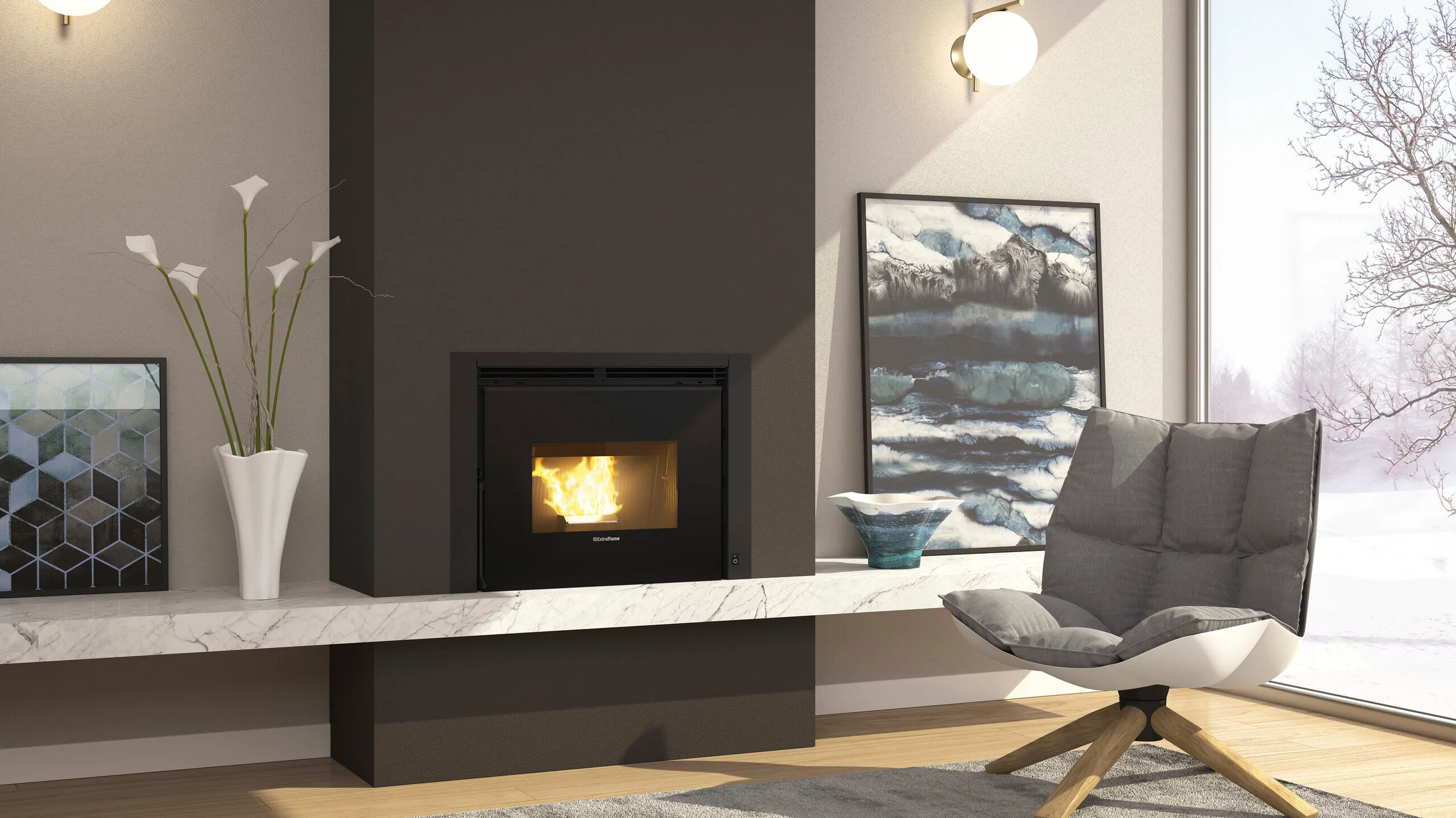 Pelletkachel Extraflame Comfort P70 Air Plus – 10,0 kW