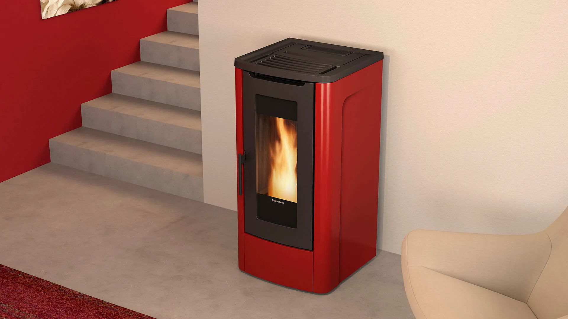 Pelletkachel Extraflame Dahiana Plus – 10,0 kW – 4