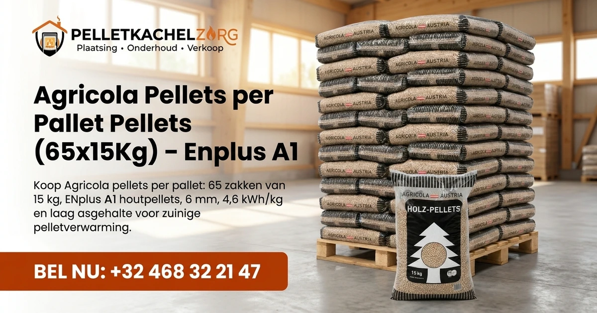 Agricola Pellets Zak 15kg – Enplus A1 – 6mm – 6