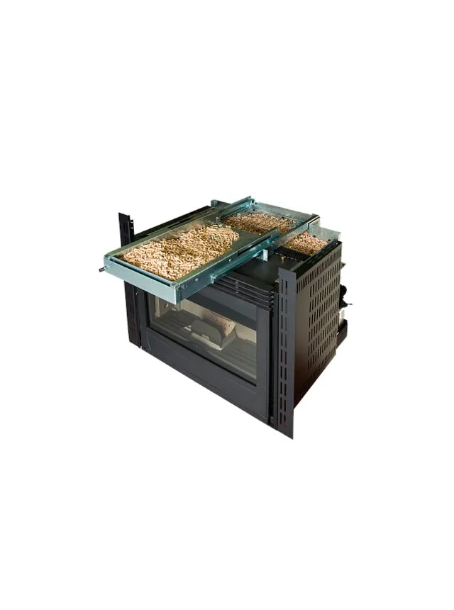 Extraflame frontale pelletlade voor Comfort-inbouwhaarden