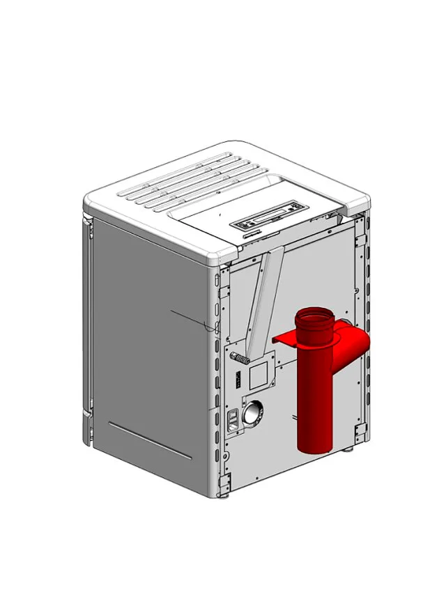 Extraflame bovenste rookafvoerkit Ø80 (Peggy)