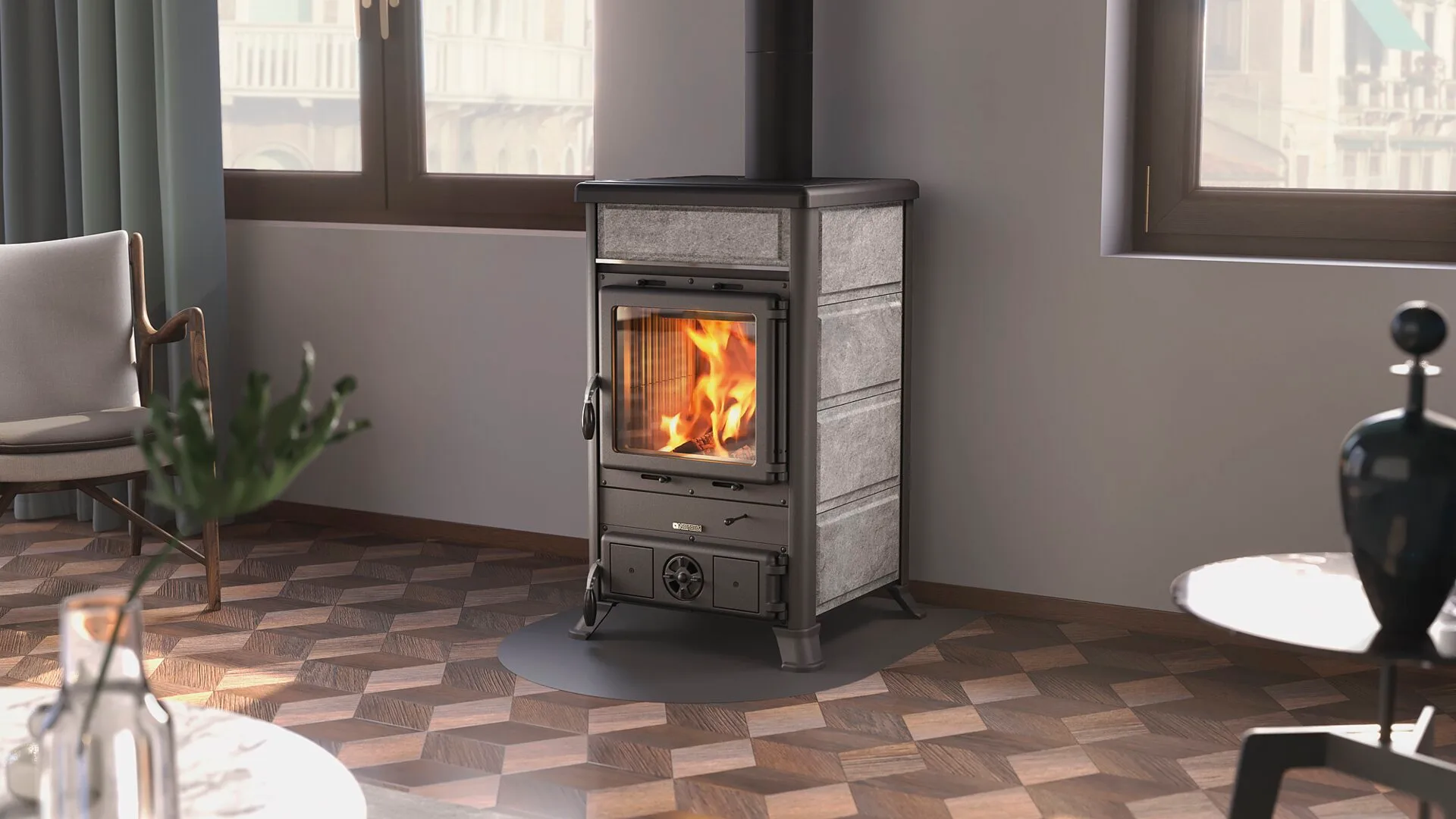 Houtkachel La Nordica Rossella R1.16 Petra – 9 kW – 3