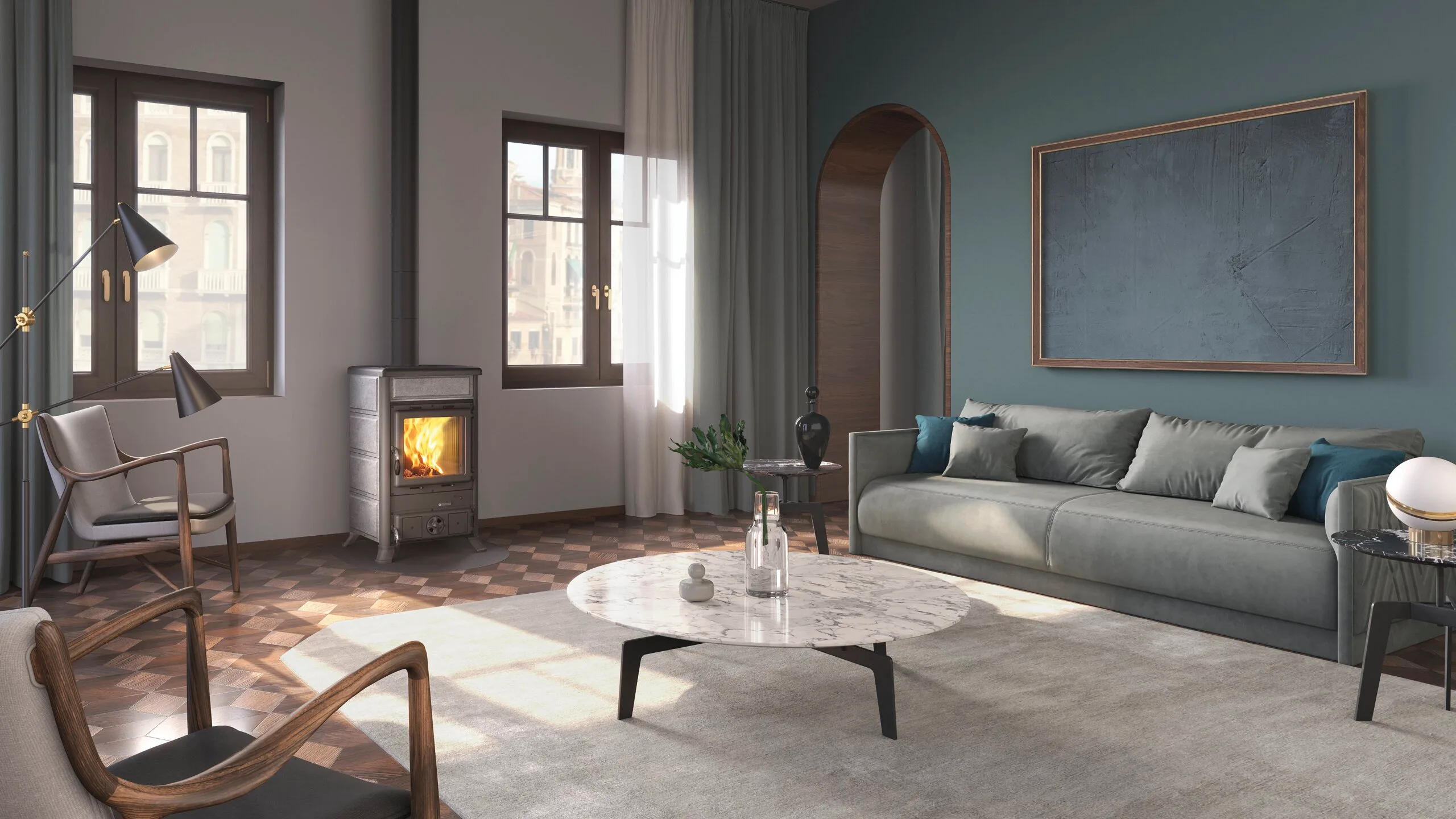 Houtkachel La Nordica Rossella R1.16 Petra – 9 kW – 4