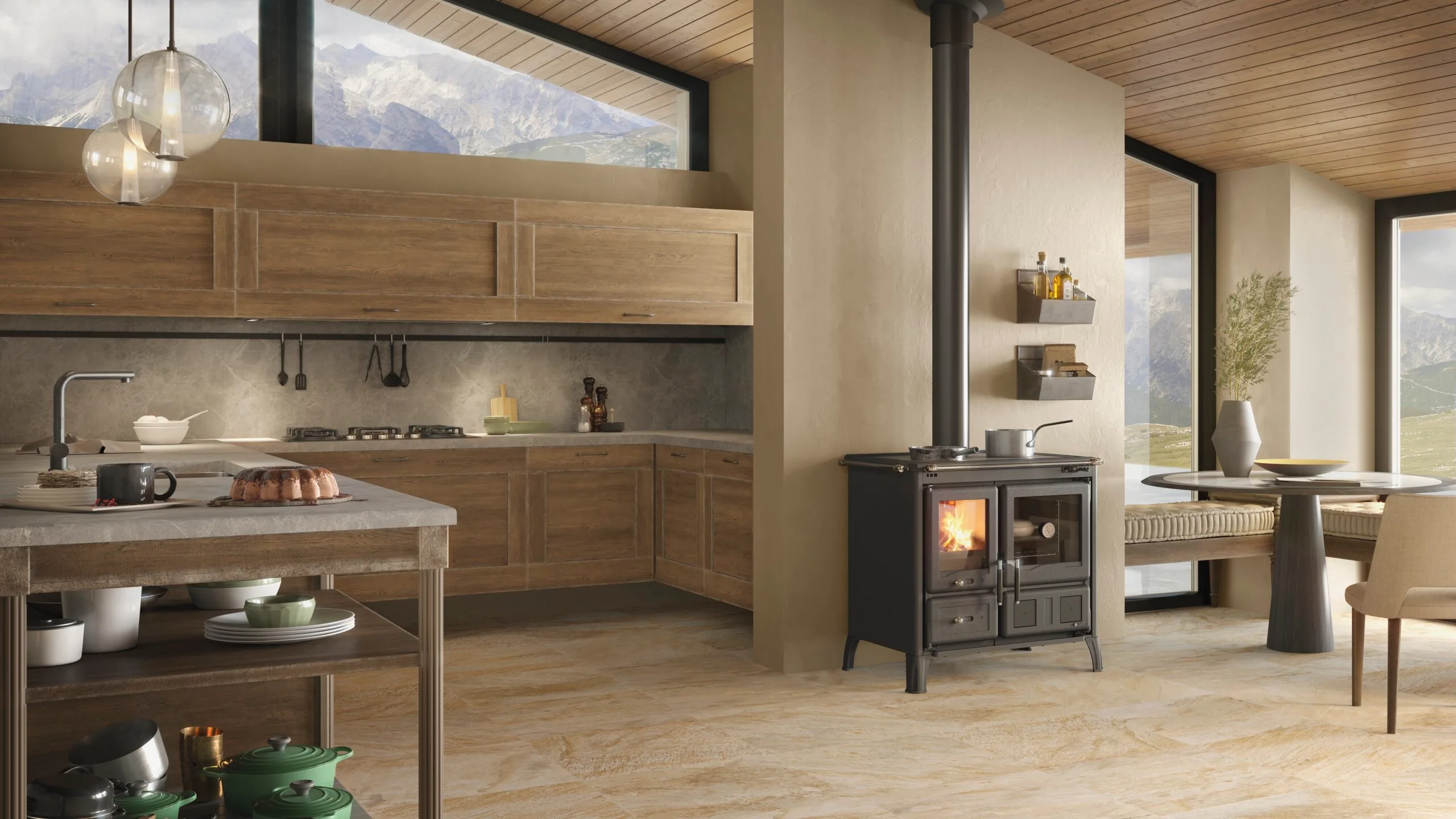 Houtfornuis La Nordica Gardenia.16 Steel – 9,5 kW 2