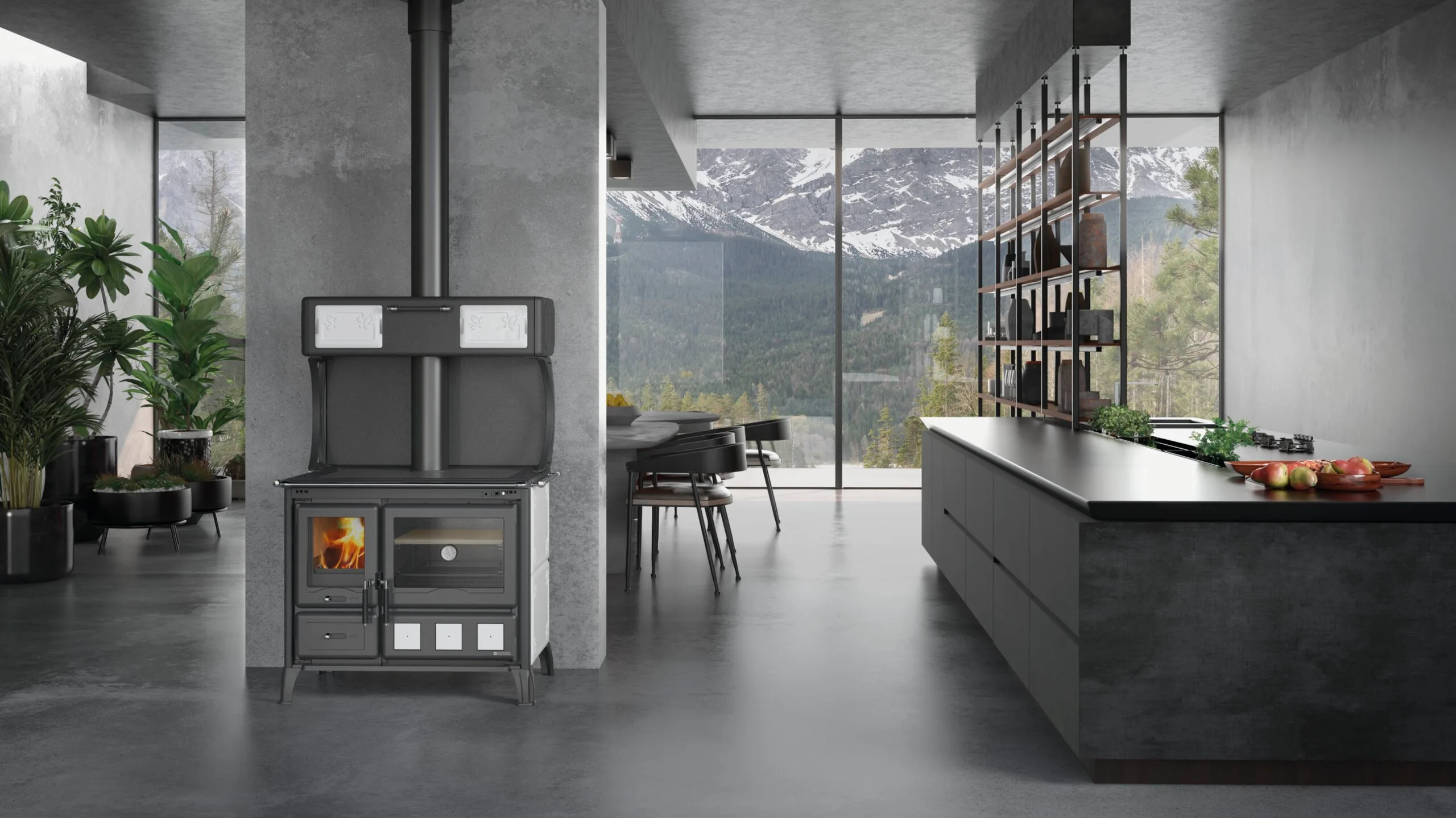 Houtfornuis La Nordica Gardenia XXL Ceramica – 10,5 kW 2