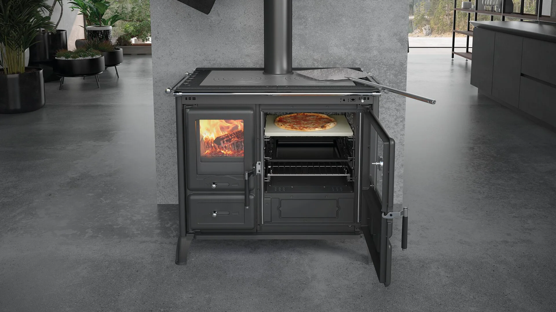 Houtfornuis La Nordica Gardenia XXL Ceramica – 10,5 kW 3