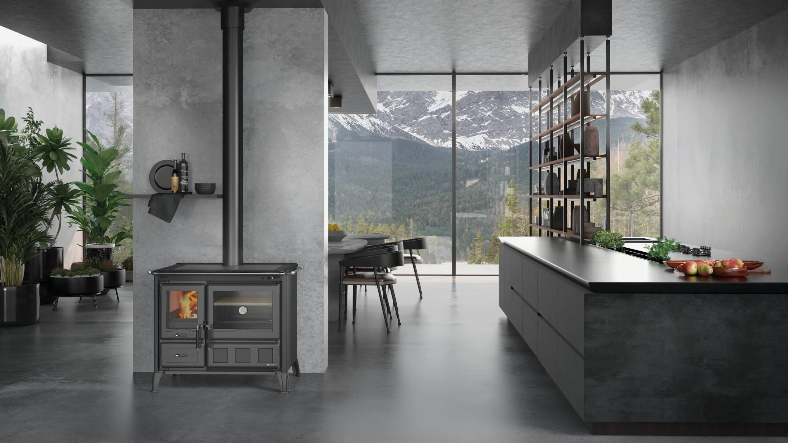 Houtfornuis La Nordica Gardenia XXL Steel – 10,5 kW 2