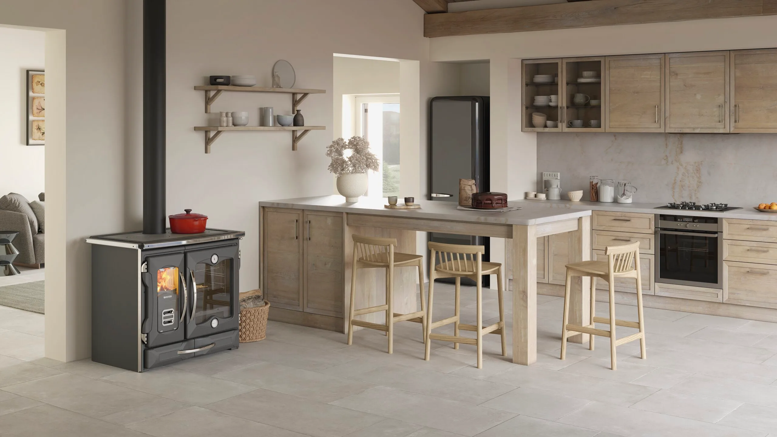 Houtfornuis La Nordica Suprema.16 – 9 kW 2