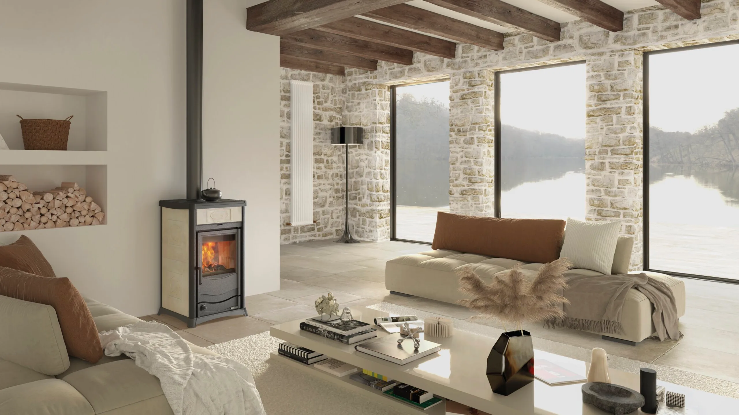 CV-houtkachel La Nordica Termorossella Plus DSA.16 Ceramica – 11,1 kW 2