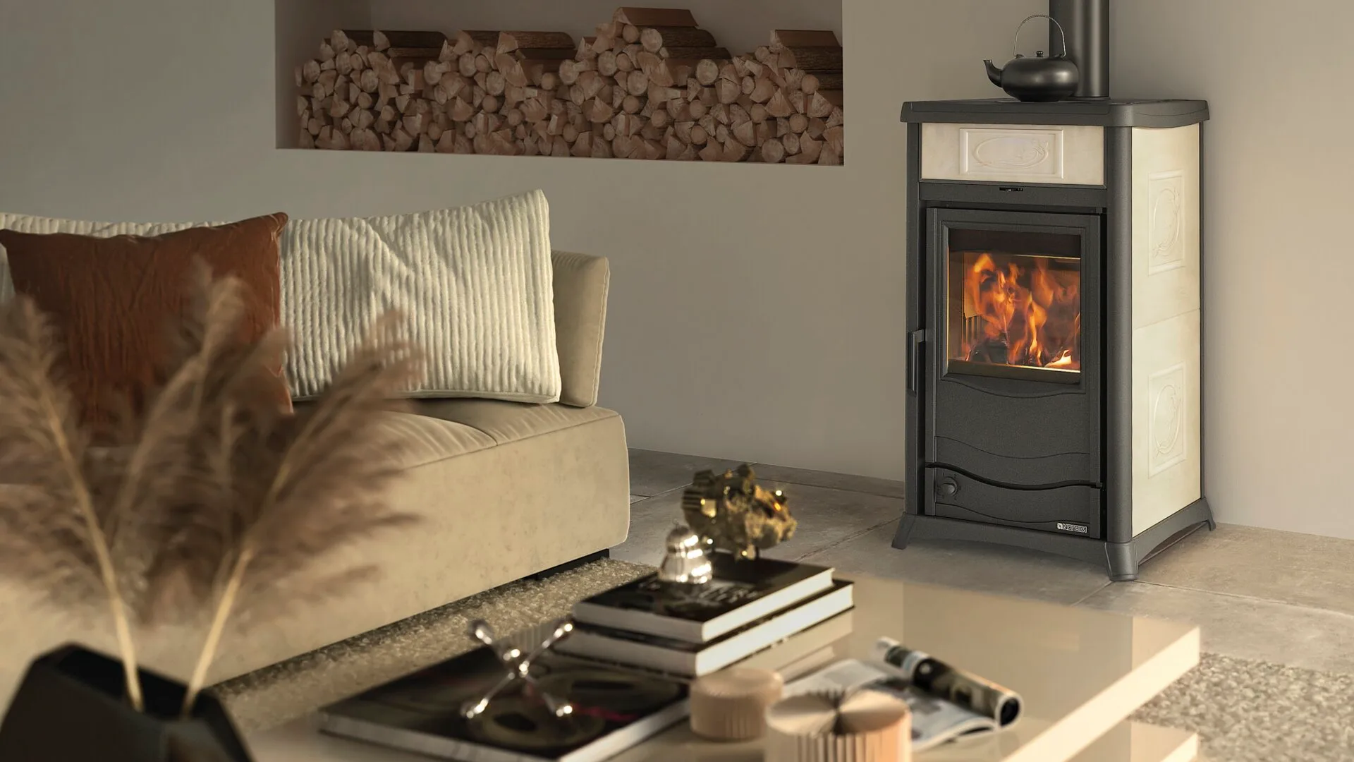 CV-houtkachel La Nordica Termorossella Plus DSA.16 Ceramica – 11,1 kW 3