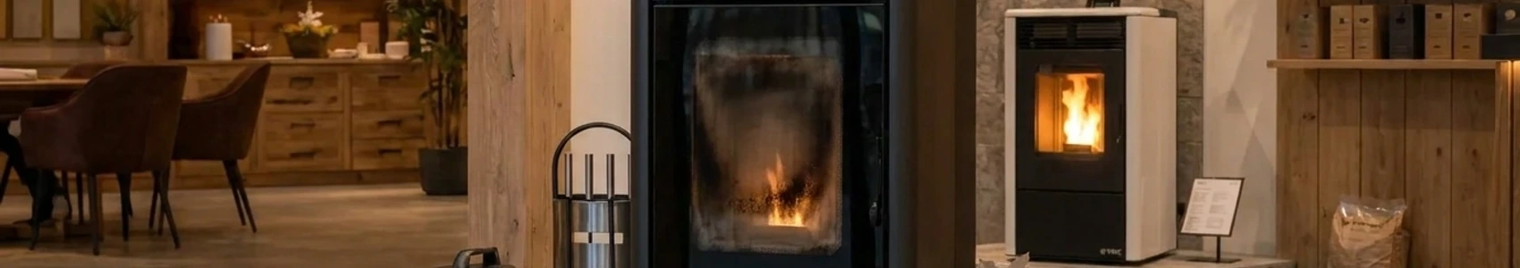 Glas van pelletkachel wordt snel zwart