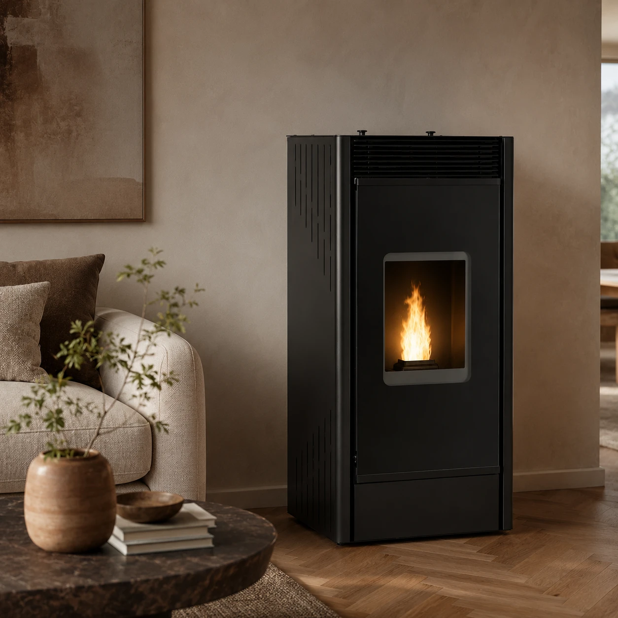Pelletkachel TMC 1250 Power Glass Air – 12 kW – 8
