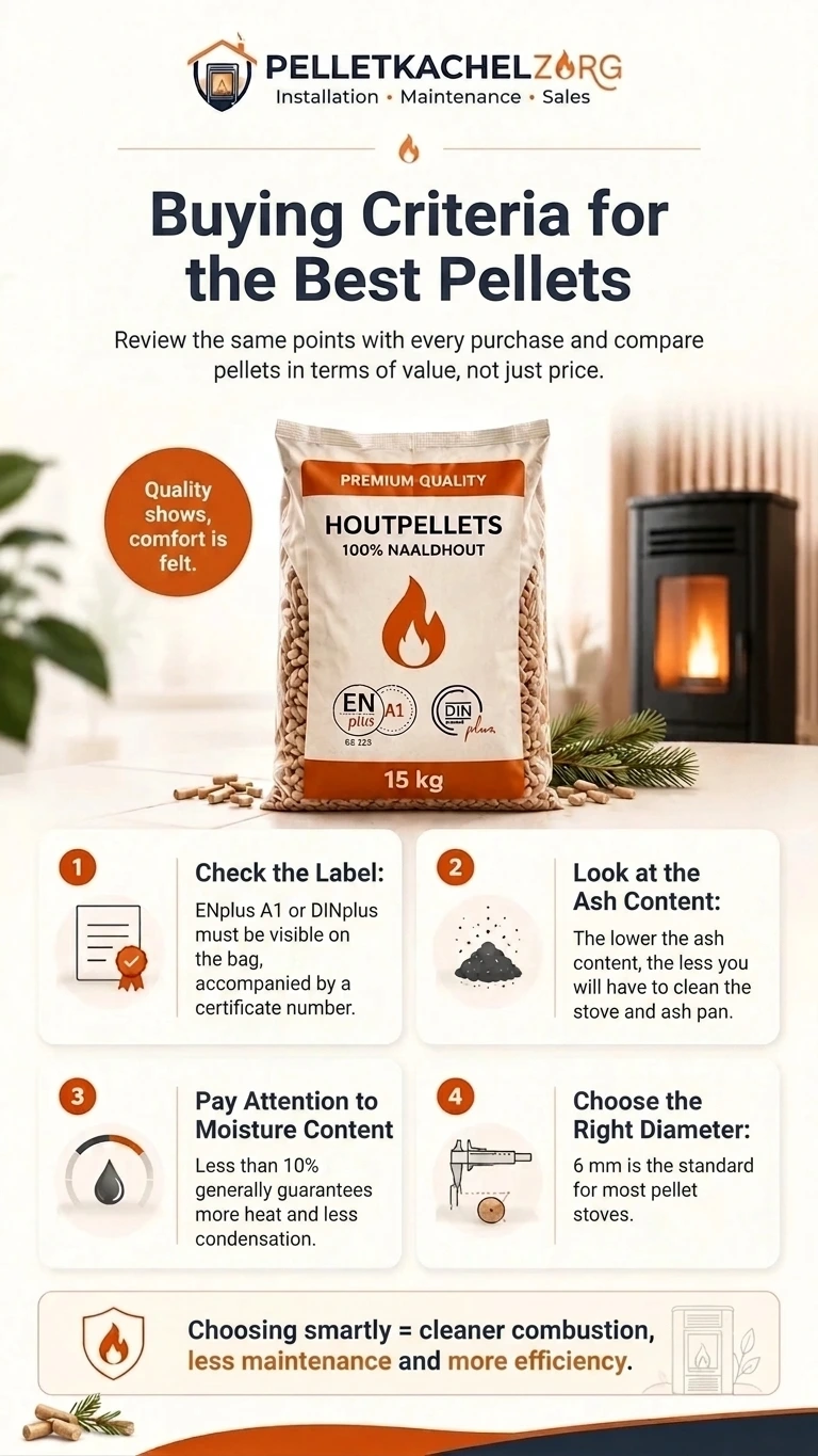 Purchase criteria for the best pellets at a glance Purchase criteria for the best pellets at a glance