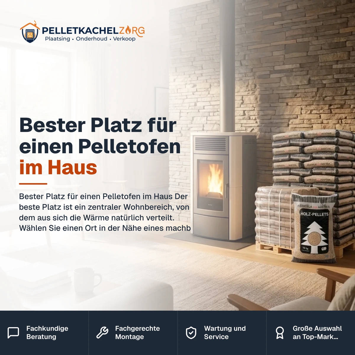 Bester Platz für einen Pelletofen im Haus