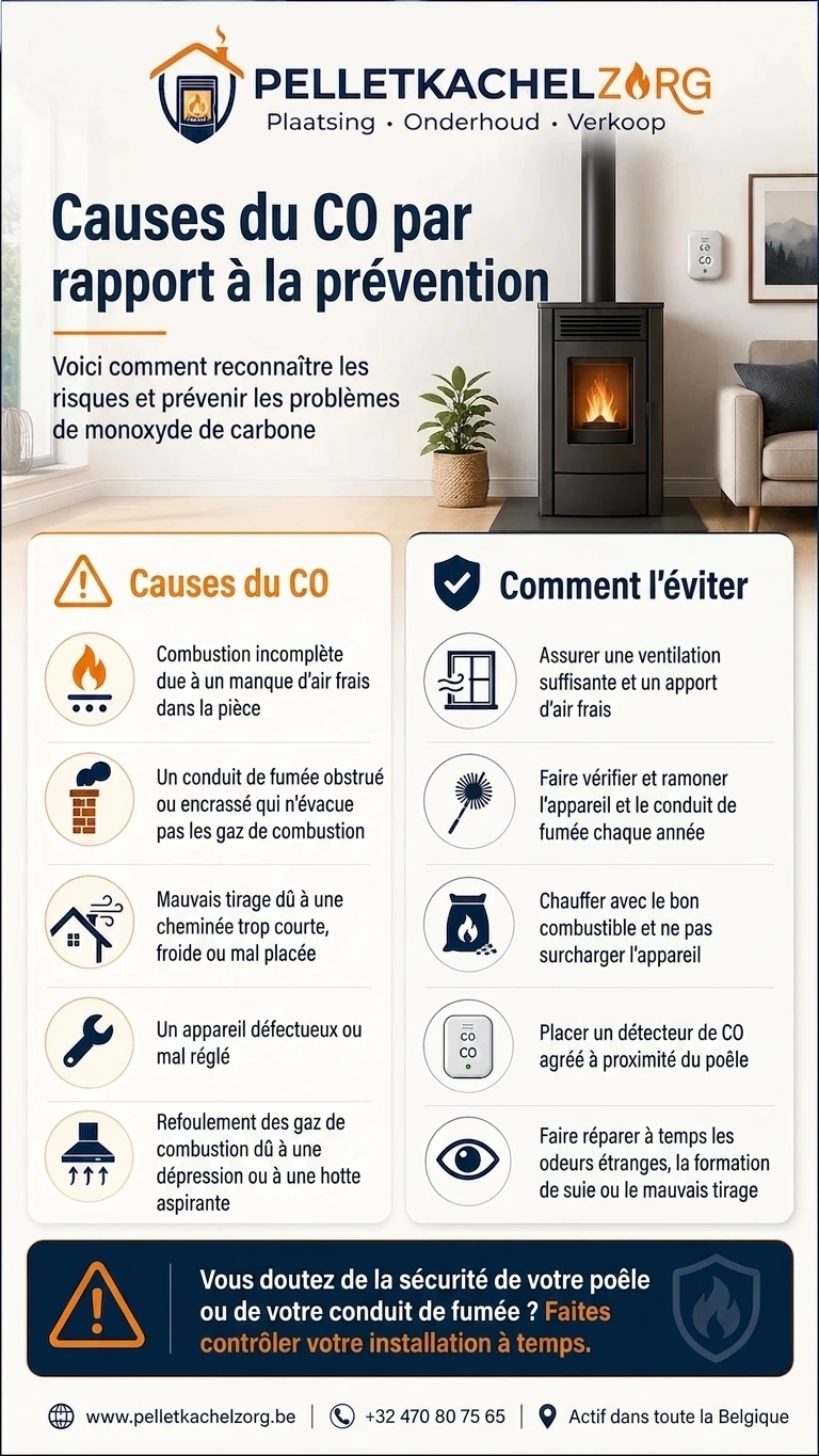 Danger de CO avec poêles et cheminées Danger de CO avec poêles et cheminées