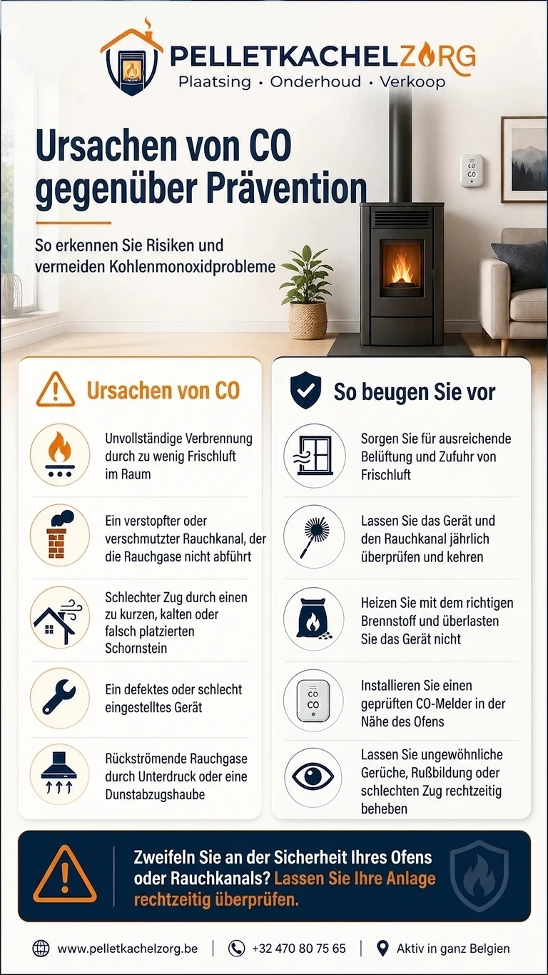 CO-Gefahr bei Öfen und Kaminen CO-Gefahr bei Öfen und Kaminen