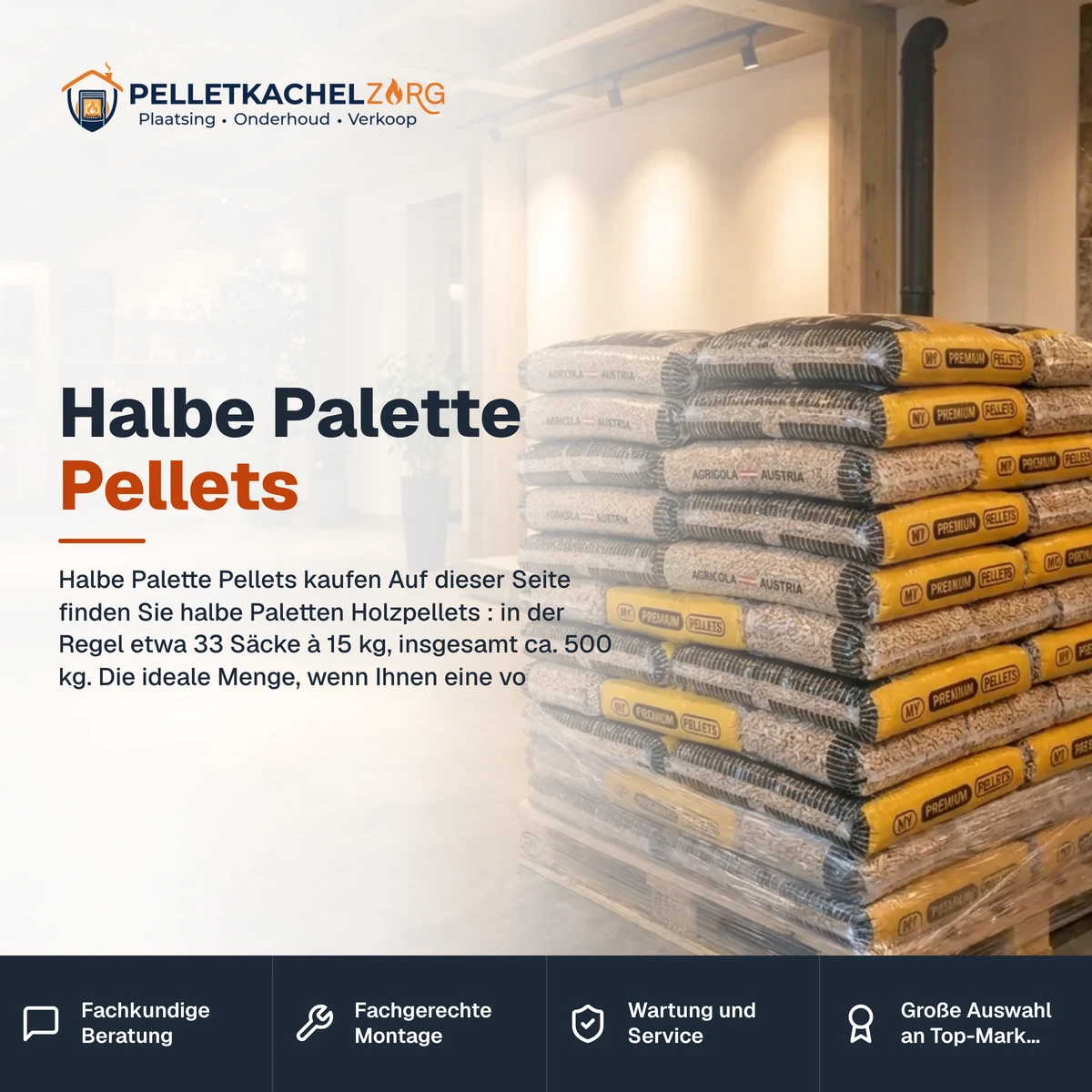 Halbe Palette Pellets