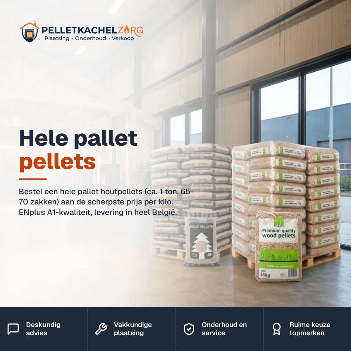 Hele pallet pellets