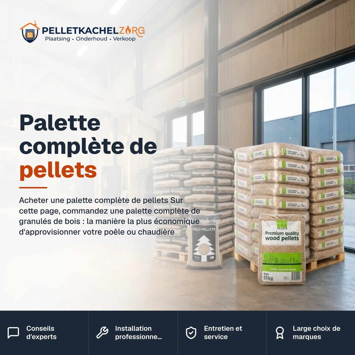 Palette complète de pellets