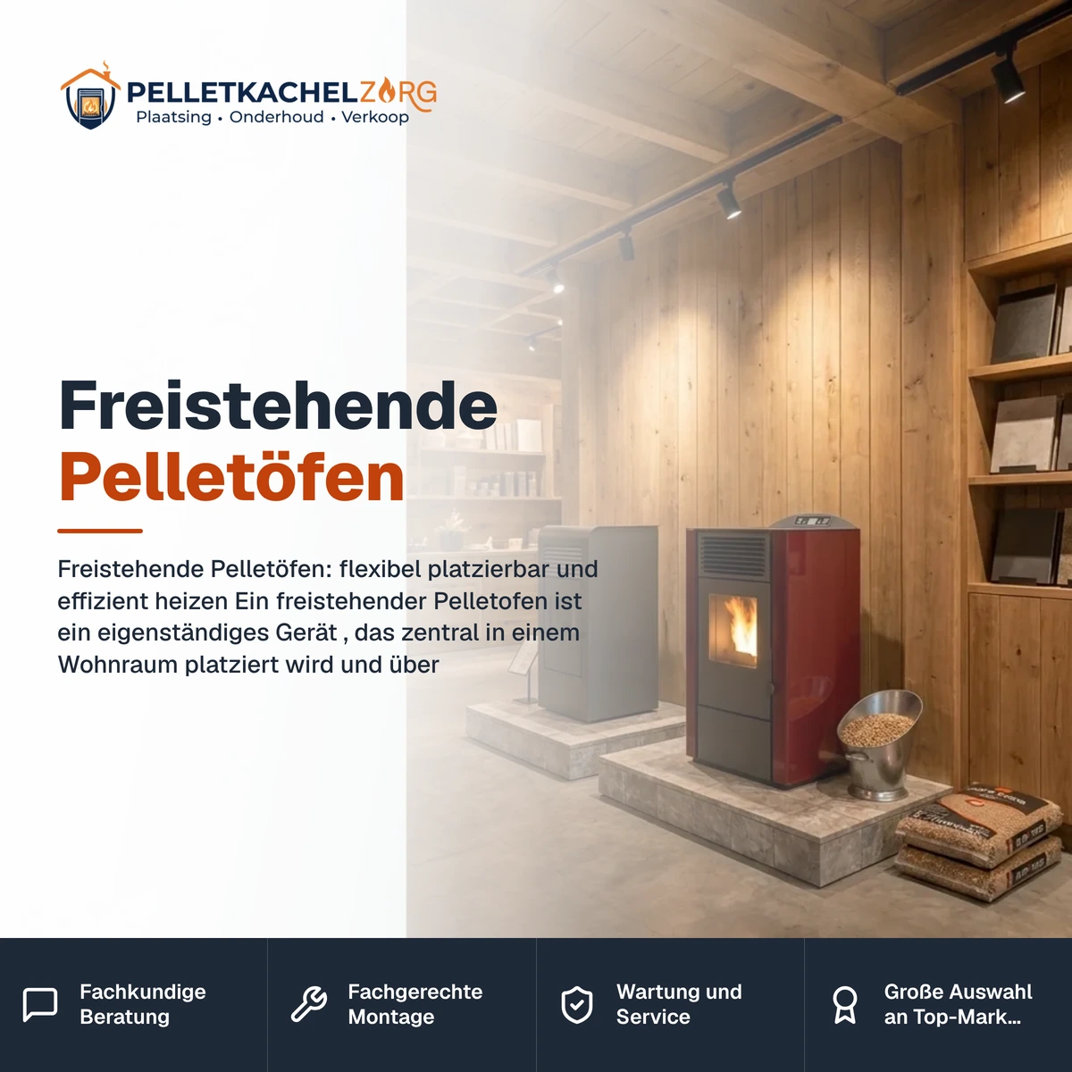 Freistehende Pelletöfen