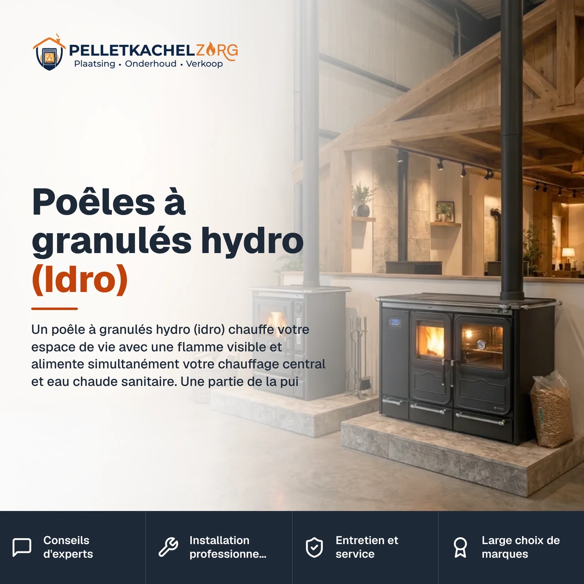 Poêles à granulés hydro (Idro)