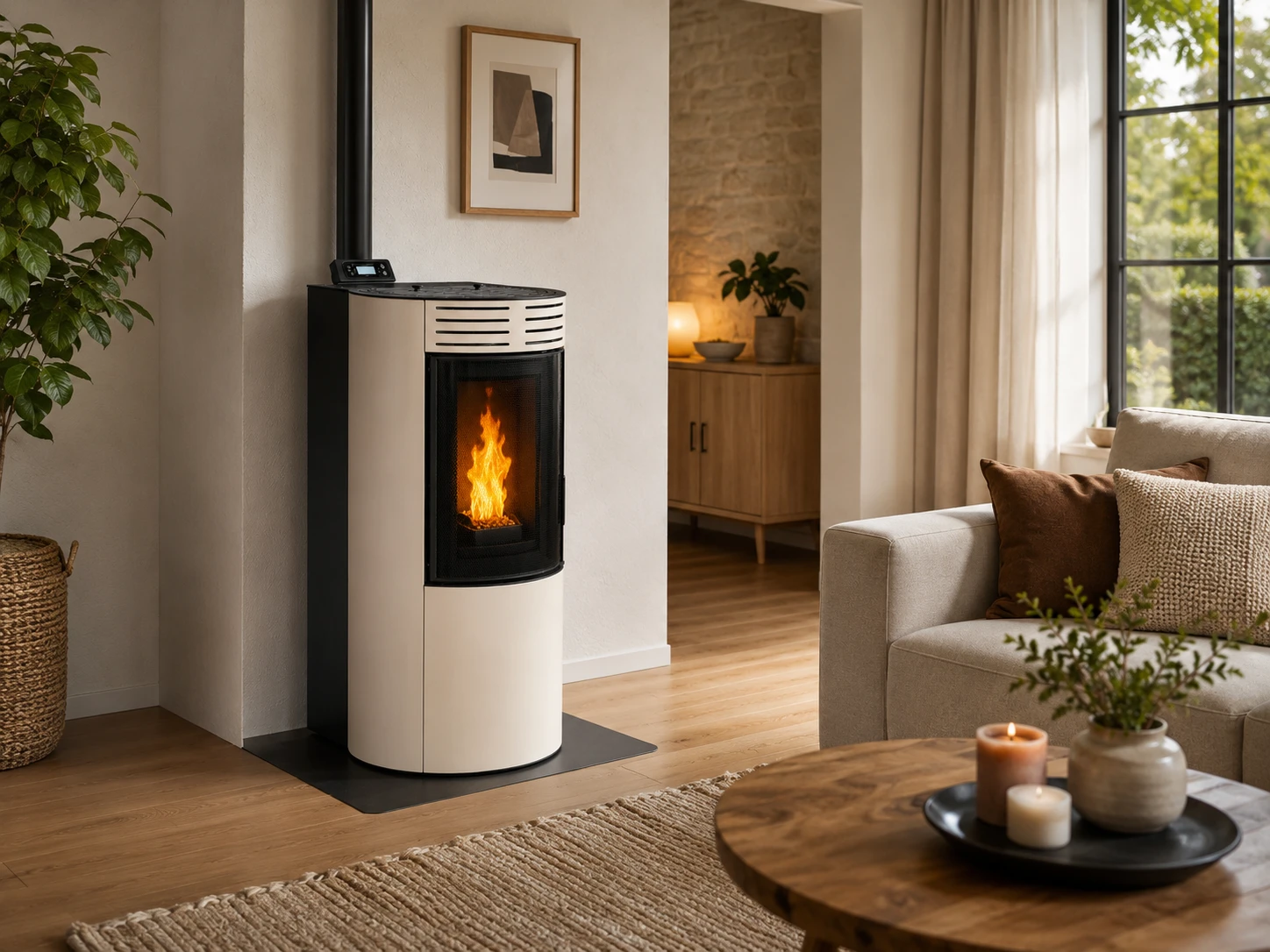 Pelletkachel TMC 900 Ronde Glass – 9,0 kW – 8