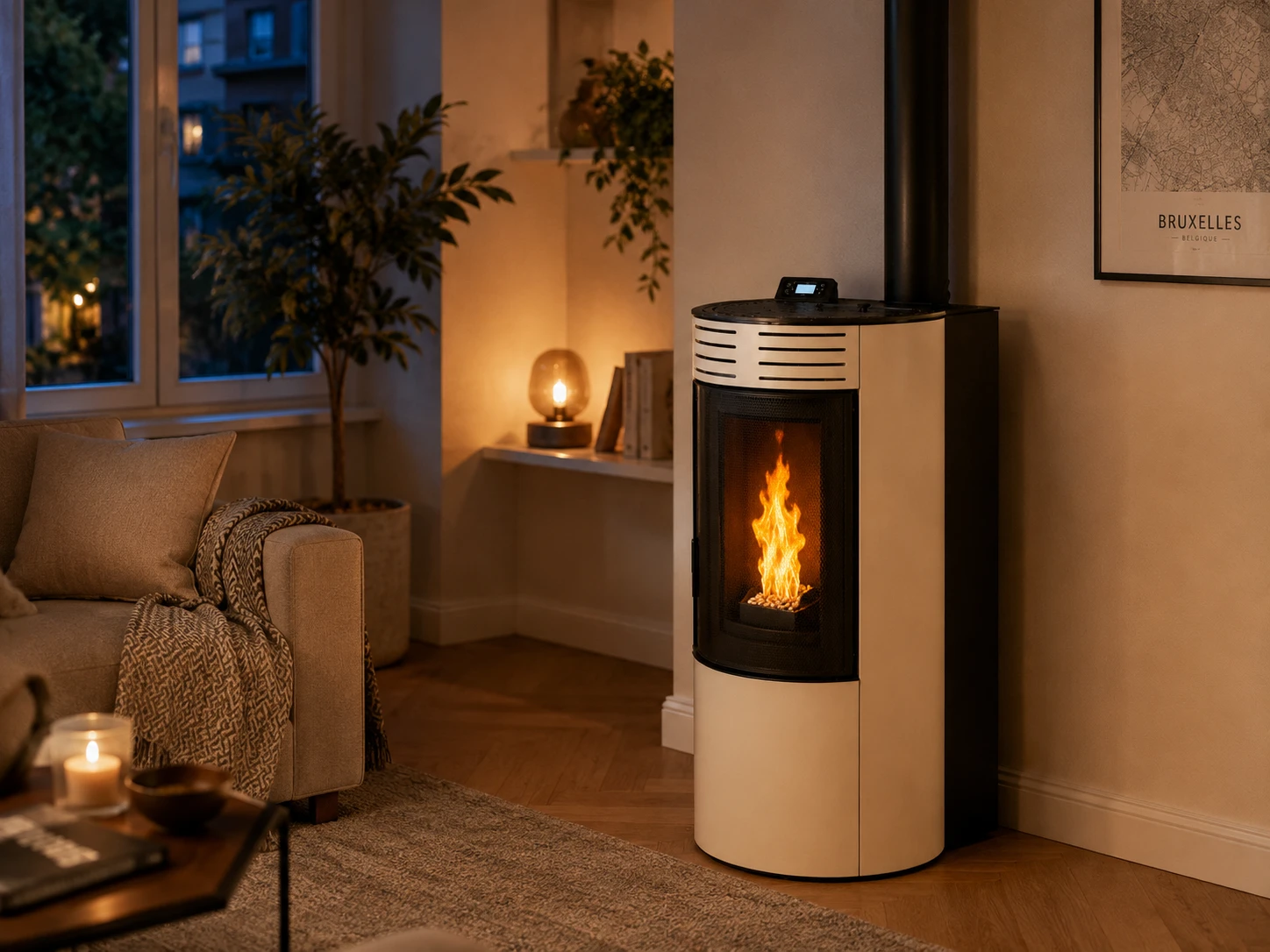 Pelletkachel TMC 900 Ronde Glass – 9,0 kW – 7