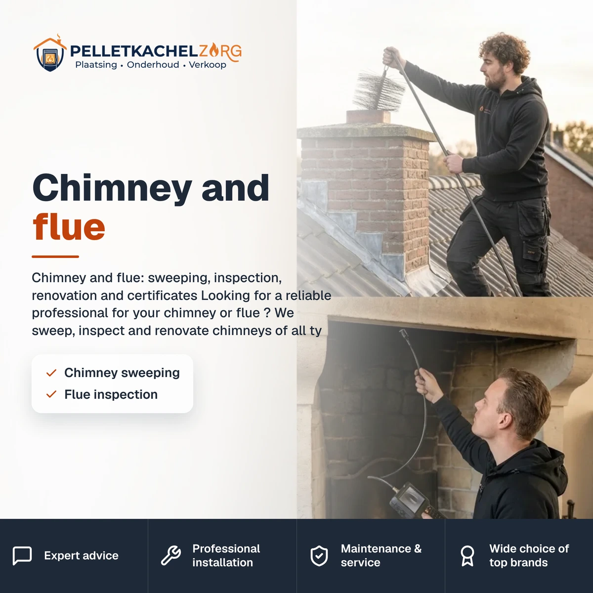 Chimney and flue