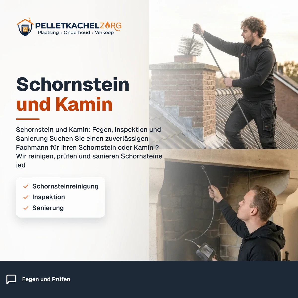 Schornstein und Kamin