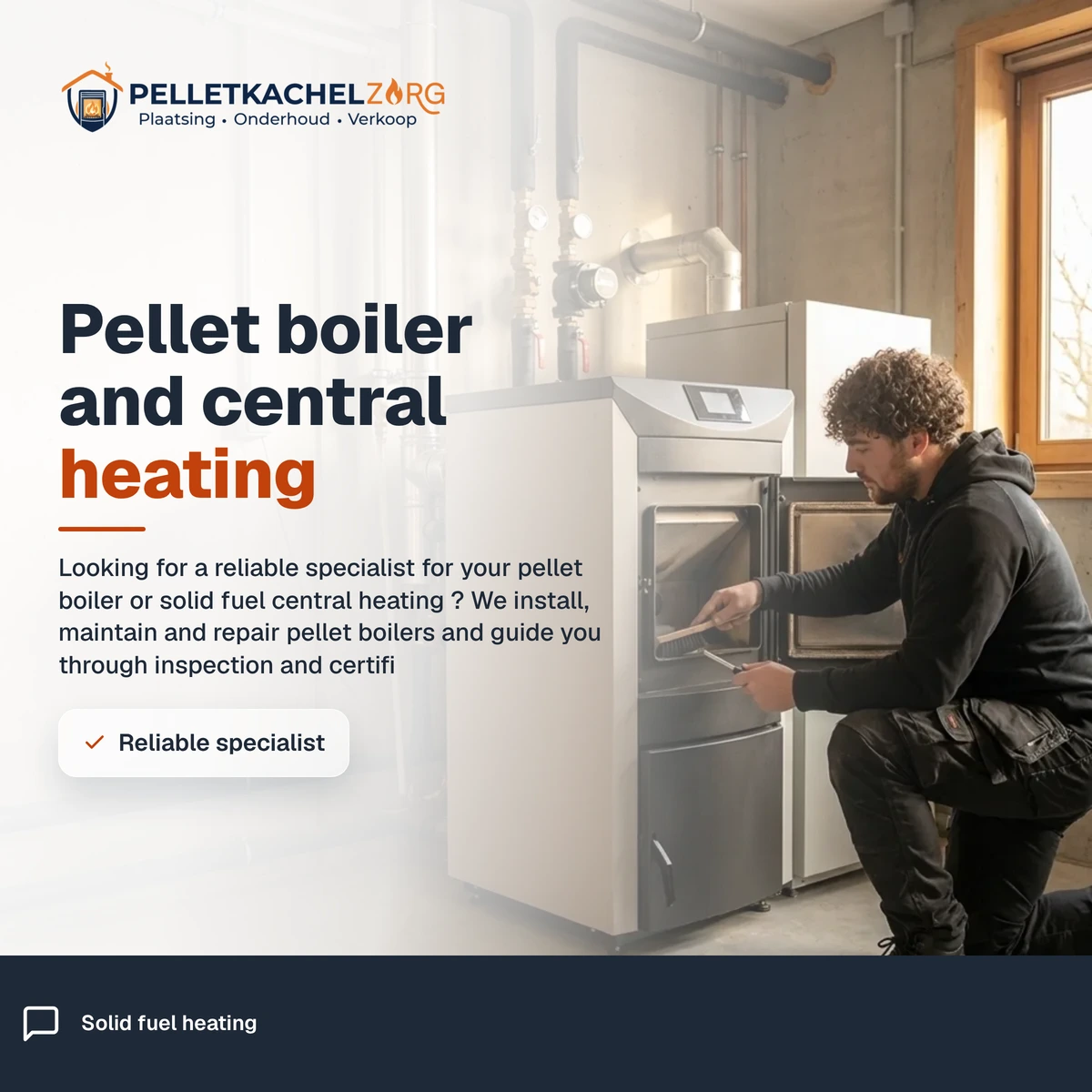 Pellet boiler and central heating