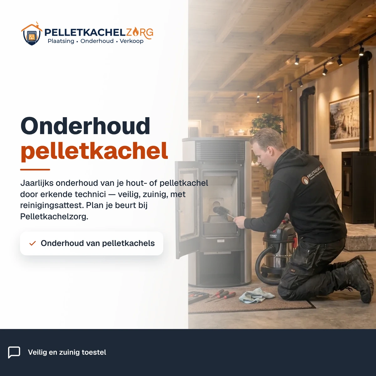 Onderhoud pelletkachel