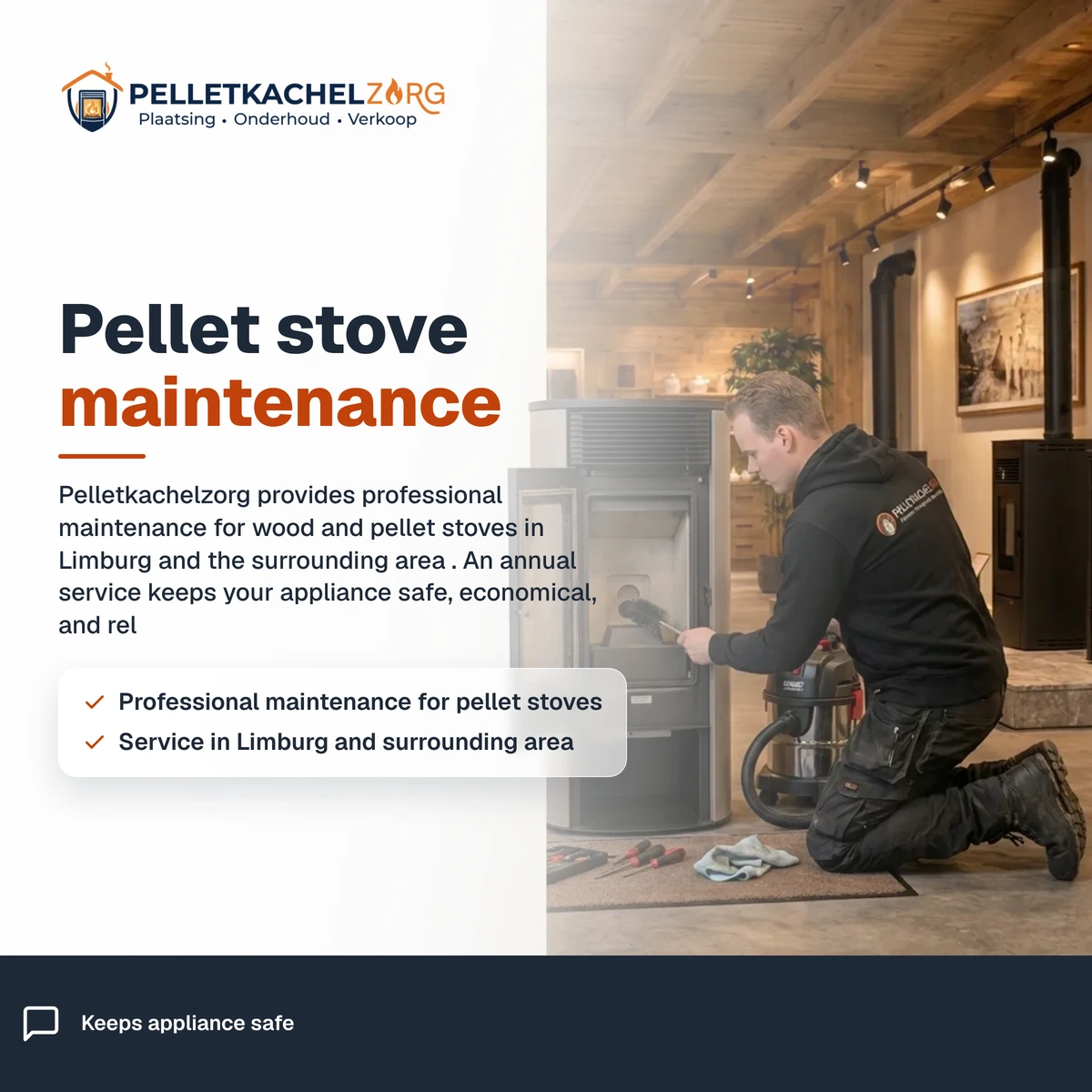 Pellet stove maintenance