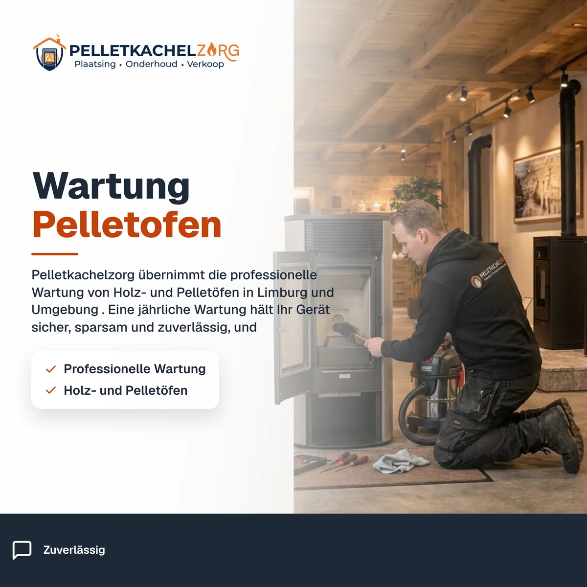 Wartung Pelletofen