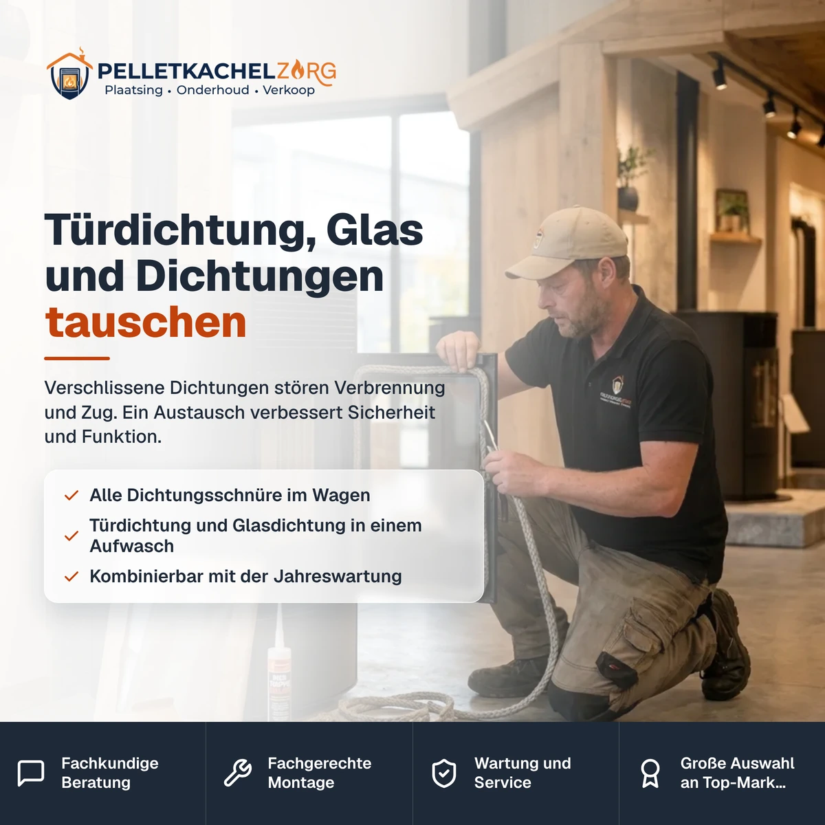 Türdichtung, Glas und Dichtungen tauschen