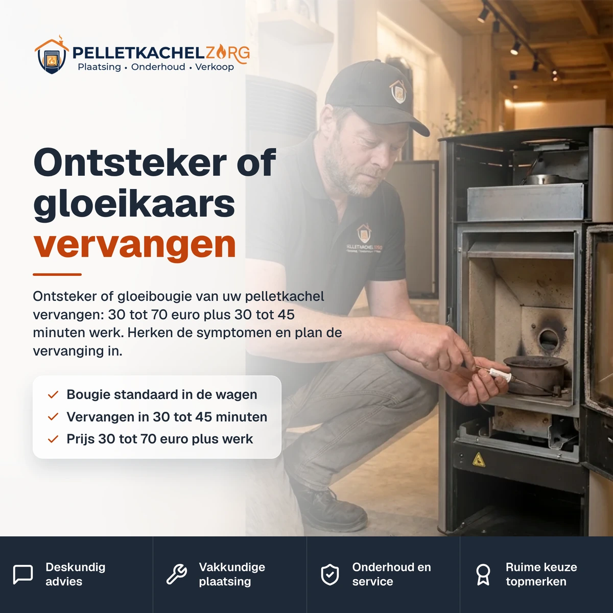 Ontsteker of gloeikaars vervangen