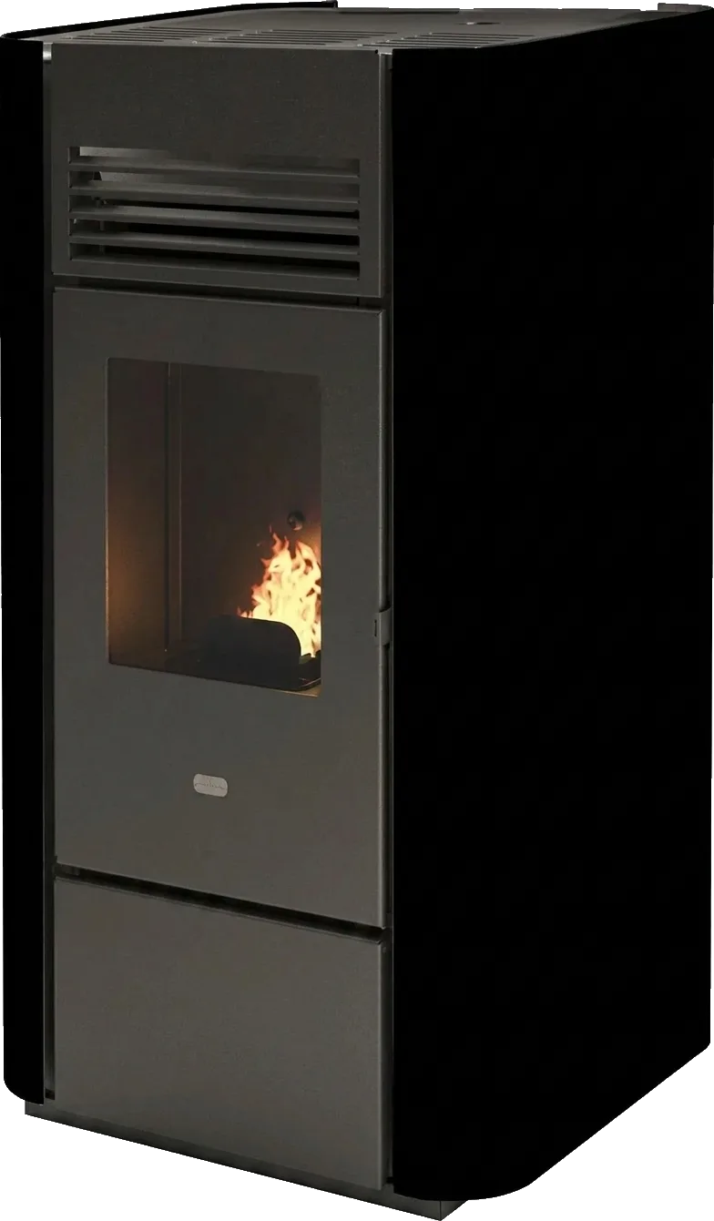 Pelletkachel Punto Fuoco Delia, 9,5 kW - Pelletkachel punto fuoco delia zwart 9 5 kw studio 784x1341