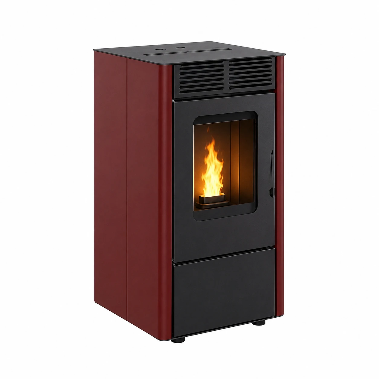 Pelletkachel TMC 600 Compact, 6,0 kW - Pelletkachel tmc 600 compact rood