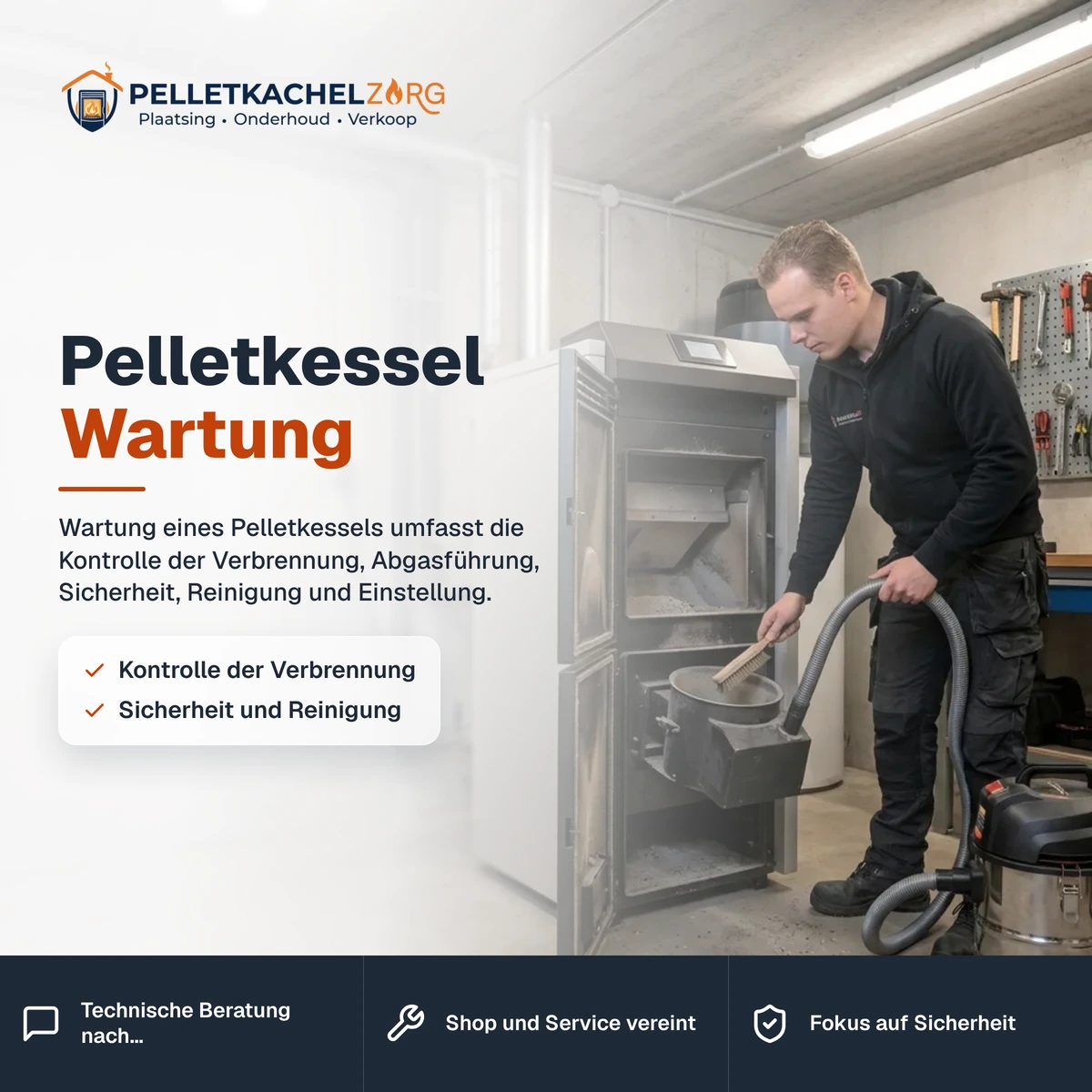 Pelletkessel Wartung