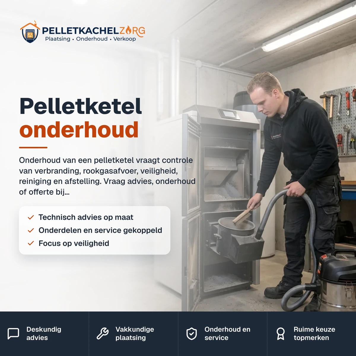 Pelletketel onderhoud