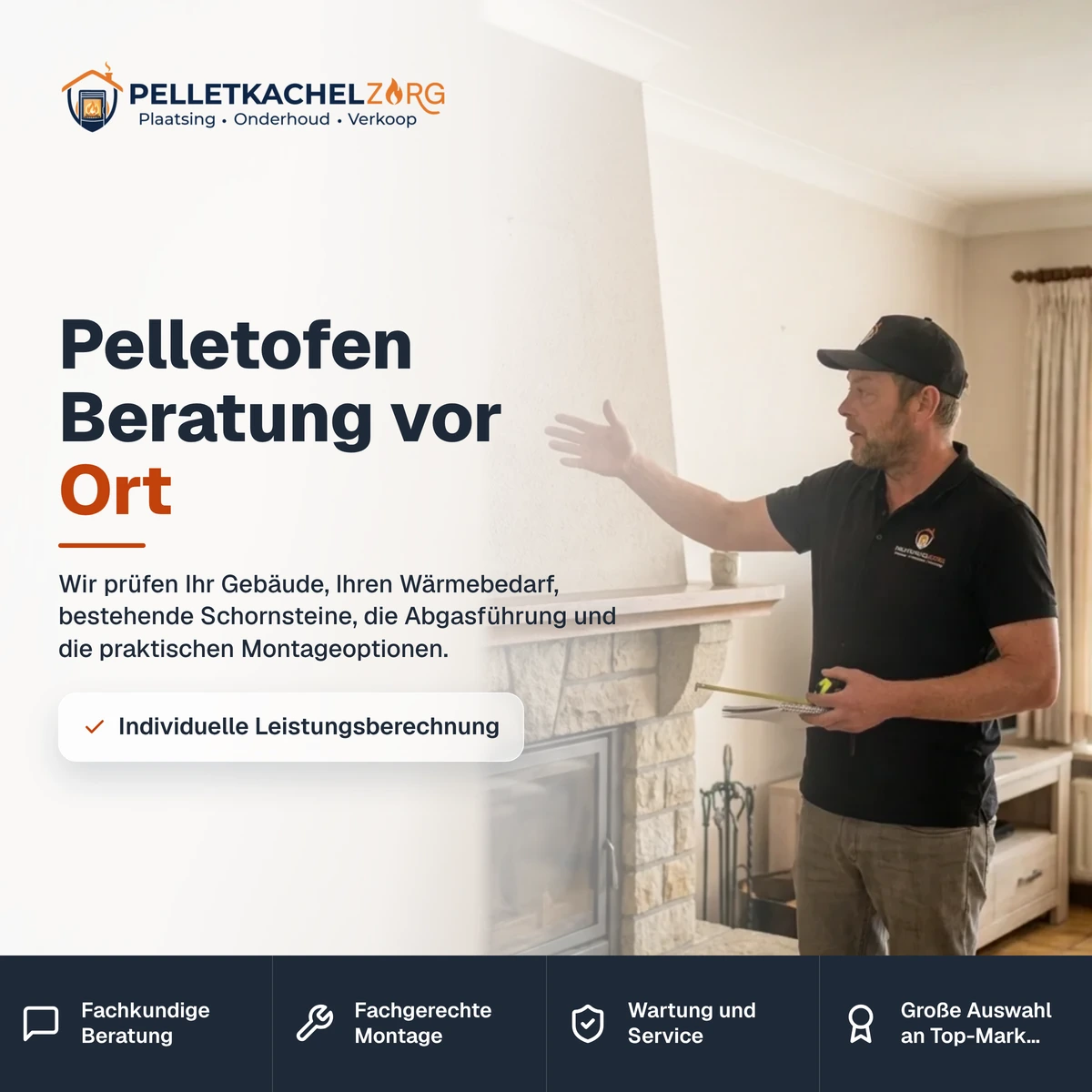 Pelletofen Beratung vor Ort