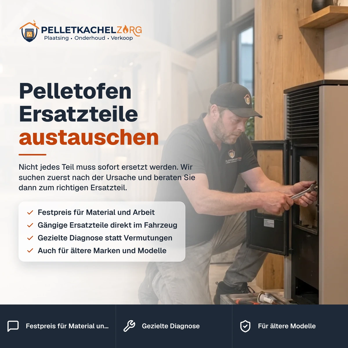 Pelletofen Ersatzteile austauschen