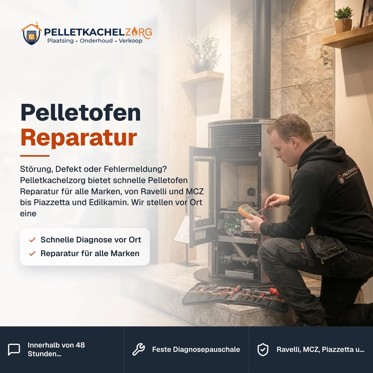 Pelletofen Reparatur
