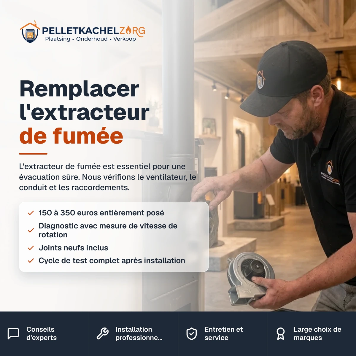 Remplacer l'extracteur de fumée